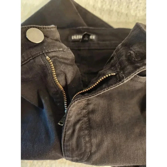 Eileen Fisher High Rise Slim Jeans in Black - Picture 4 of 9